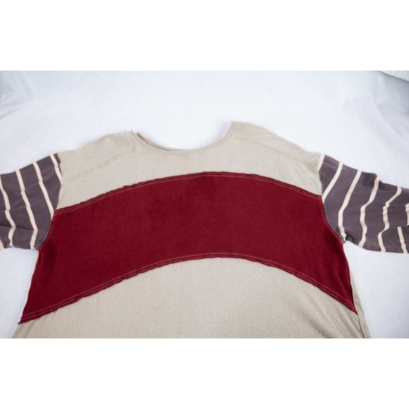 Free People We the Free Awesome Long Sleeved Shirt top Women's Medium oversized - Picture 7 of 8